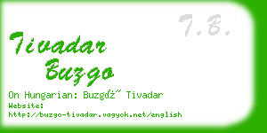 tivadar buzgo business card